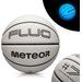 Piłka do koszykówki Fluo 7 Meteor - biały/neonowy niebieski
