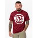Koszulka męska Logo Palms Pitbull West Coast - Burgundy