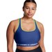 Biustonosz sportowy damski Crossback Mid Bra Under Armour - Tech Blue/Retro Green