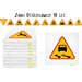 Poduszki Znaki drogowe ostrzegawcze 10szt. Akson