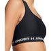 Biustonosz sportowy damski Crossback Mid Bra Under Armour - Black/White