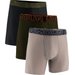 Bokserki męskie Performance Tech 6" 3pary Under Armour - Taupe Dusk/Expedition Green/Black Brown Bokserki męskie Performance Tech 6" 3pary Under Armour - Taupe Dusk/Expedition Green/Black Brown