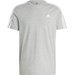 Koszulka męska Essentials Single Jersey 3-Stripes Adidas - szary