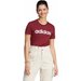 Koszulka damska Loungewear Essentials Slim Logo Tee Adidas - shadow red/white