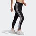 Legginsy damskie Loungewear Essentials 3-Stripes Adidas - czarne