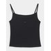 Bezrękawnik, crop-top damski 4FSS23TTSHF346 4F - czarna