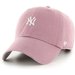 Czapka z daszkiem MLB New York Yankees Base Runner Clean Up 47 Brand - różowy
