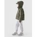 Kurtka puchowa chłopięca TDJAM463 4F - khaki