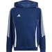 Bluza juniorska Tiro 24 Hooded Sweat Adidas - granatowa