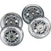 Zestaw: kółka do rolek PU 76x24mm 82A + łożyska ABEC7 Nils
