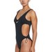 Strój kąpielowy damski Wild Cutout Nike Swim - czarny