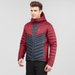 Kurtka puchowa męska Haloes Down Hoodie Salomon - czerwono-grafitowa
