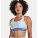 Biustonosz sportowy damski Crossback Mid Bra Under Armour - błękitny