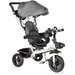 Rowerek trójkołowy 3w1 obracany Stars - szary