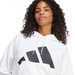 Bluza damska Essentials Big Loog French Terry Loose Adidas - white