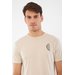 Koszulka męska Rune Bamboo Man Viking - beżowy