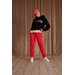Spodnie dresowe damskie C Logo Patch Joggers Legacy Champion - zielone