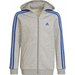 Bluza juniorska Essentials 3-Stripes Hoodie Adidas - szara-niebieska
