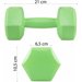 Zestaw hantli bitumicznych Hex 2x1,5kg Springos