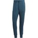 Spodnie męskie Essentials French Terry Tapered Cuff 3-Stripes Adidas - niebieski
