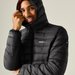Kurtka puchowa męska Hooded Marizion Regatta - burnt henna/black