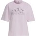 Koszulka damska Soft Floral Logo Graphic Tee Adidas - różowy