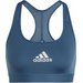 Biustonosz sportowy damski Powerreact Training Medium Adidas - niebieski