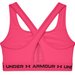 Biustonosz sportowy damski Crossback Mid Bra Under Armour - pink