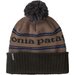 Czapka z pomponem Powder Town Beanie Patagonia - brązowa