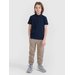 Koszulka chłopięca polo TPTSU513 4F - granat