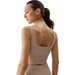 Bezrękawnik, crop top damski 4FWSS24TSLEF072 4F - beż