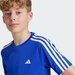 Koszulka juniorska Train Essentials Aeroready 3-Stripes Regular-Fit Adidas - Lucid Blue/White