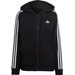 Bluza damska Essentials 3-Stripes French Terry Regular Full-Zip Hoodie Adidas - Black