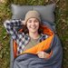 Mata samopompująca z poduszką Pillow 186x53x2,5cm Outtec - szara