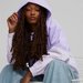 Kurtka damska Power Hooded 1/2 Zip Windbreaker Puma - fioletowa