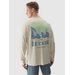 Longsleeve męski 4FWSS24TLONM246 4F - beż
