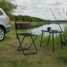 Krzesło turystyczne, wędkarskie Easy Catch Outtec - Czarny