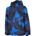 Kurtka chłopięca narciarska HJZ22 JKUMN002 4F - multikolor niebieska