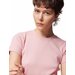 Koszulka, crop top damski OTHWSS24TTSHF1483 Outhorn - różowy