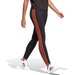 Legginsy damskie 3-Stripes Adidas Originals - czarno-pomarańczowe