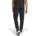 Spodnie dresowe męskie Essentials Fleece 3-Stripes Tapered Cuff Adidas - czarne/czerwony