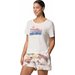 Koszulka damska Ruby Springs Graphic Columbia - Sea Salt, Foggy Hillscape