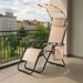 Leżak ogrodowy/plażowy składany Zero Gravity Sun Outtec - beżowy