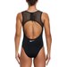 Strój kąpielowy damski Wild Keyhole Back Nike Swim - czarny