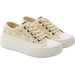 Trampki koronkowe LCW-26-44-44 Lee Cooper - beżowe
