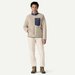 Polar pluszowy damski Classic Retro-X Patagonia - Natural w/New Navy