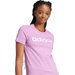 Koszulka damska Loungewear Essentials Slim Logo Tee Adidas - fioletowa
