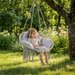 Huśtawka bocianie gniazdo boho XXL Big Pillow Luverno WYPRZEDAŻ - grey