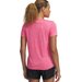 Koszulka damska Tech Twist V-Neck Under Armour - Super Pink/White
