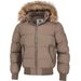 Kurtka męska Burnt Quilted Hooded Jacket Pitbull West Coast - Dark Sand